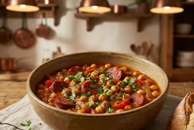 garbanzos con chorizo