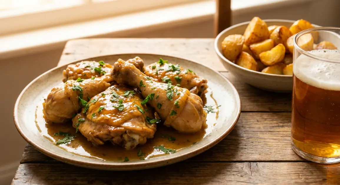 pollo a la cerveza