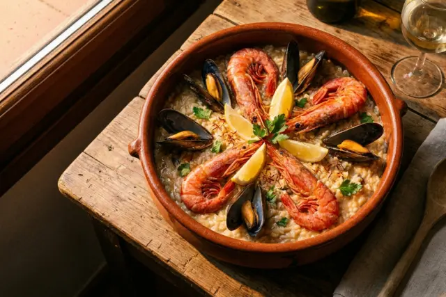 arroz meloso de marisco