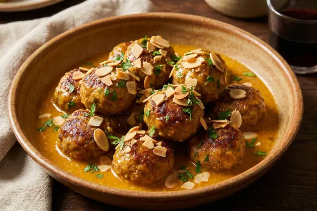 albondigas en salsa de almendras
