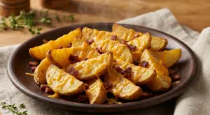 patatas con bacon y queso