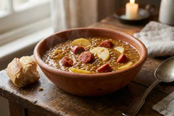 lentejas con chorizo y patatas