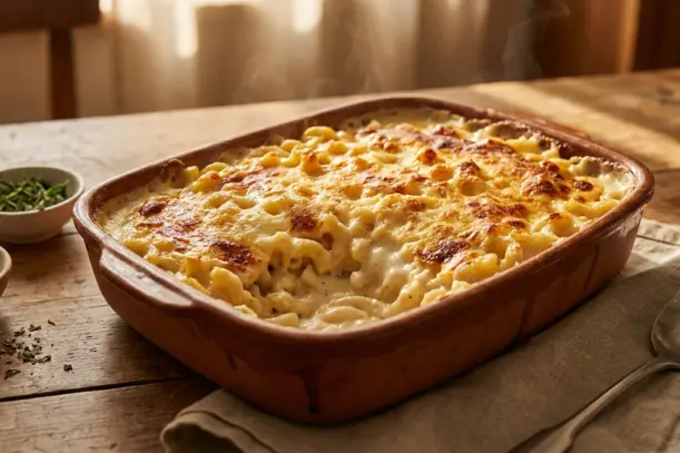macarrones con bechamel